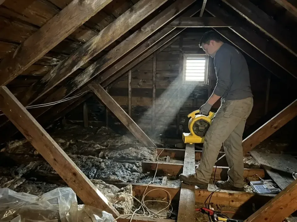 attic-water-damage-drying-proc-007 — frequently asked questions, Emergency Water Extraction & 24/7 Flood Response in Elsmere…
